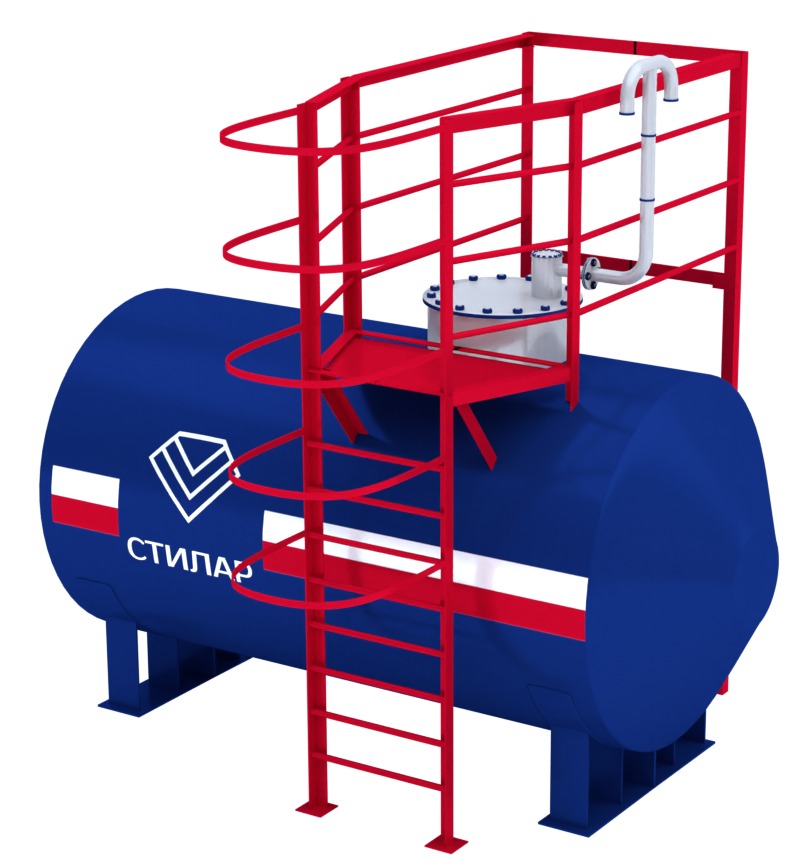 Горизонтальный резервуар РГСН для спирта 25 м³ от завода-производителя